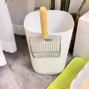ที่ตักทรายแมวโลหะรูปสี่เหลี่ยมผืนผ้าทนทานสำหรับอุปกรณ์เสริมกล่องทรายแมว - Product Image 1