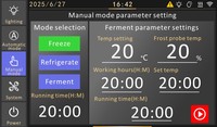 Contrôleur d'armoire de fermentation commerciale IoT à écran tactile