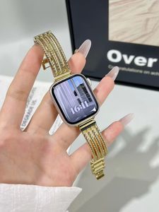 Correa de repuesto de la <span class=keywords><strong>serie</strong></span> de aleación de <span class=keywords><strong>titanio</strong></span> de moda 38/40/41/42/44/45/49mm para <span class=keywords><strong>Apple</strong></span> <span class=keywords><strong>Watch</strong></span> Band 9 8 7 <span class=keywords><strong>6</strong></span> 5 4 3 2 1 SE SE2 - Product Image 4