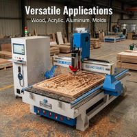 Máquina CNC Multifuncional ATC 1325 de 4*8 pies para Tallado de Madera con Cambio Automático de Cuchillas Lineal para Muebles y Puertas de Gabinetes