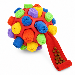 Balle de reniflement interactive pour chien, jouet de puzzle pour animaux de compagnie, distributeur de friandises à alimentation lente, entraînement olfaptif, lavable, balle d'enrichissement pour la recherche de nourriture - Product Image 1