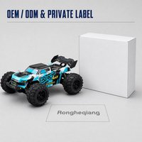 Voiture de course RC en métal à grande vitesse à l'échelle 1:16 avec télécommande et chargeur