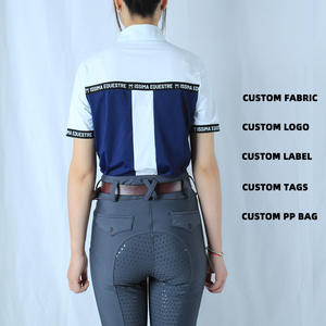 Camiseta polo ecuestre de manga corta para mujer, ropa ecuestre ARLAN Unique. - Product Image 2