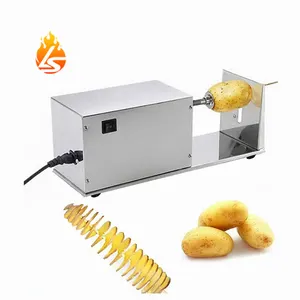 Đa-funtion thép không gỉ Tự động xoắn ốc khoai tây tháp Slicer điện lốc xoáy Khoai Tây Chip Máy cắt