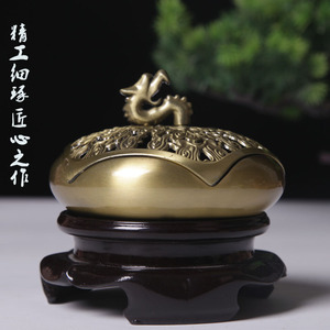 เครื่องเผาธูปหัวมังกรหัวมังกรและ Ruyi เครื่องหอมธูปไม้จันทน์ธูปไม้ก่ำสไตล์โบราณ - Product Image 3