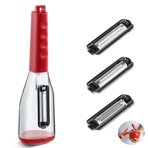 Multifunctional Smart Stainless Steel Blade Vegetable & Fruit Peeler with Container - Product Image 1