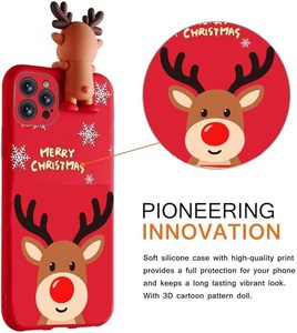 Cho Cho Cho Cho 14/13/12/11 Giáng Sinh Động Vật Thiết Kế TPU Điện Thoại Di Động Trường Hợp Chống-Dấu Vân Tay & Chống Sốc UV Sơn Mỏng - Product Image 3