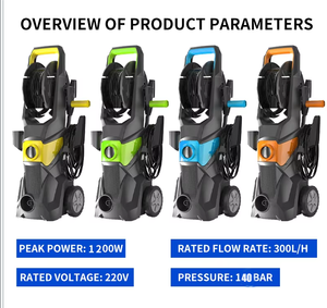 เครื่องฉีดน้ำแรงดันสูง140บาร์1200W 220V เครื่องล้างรถ - Product Image 2