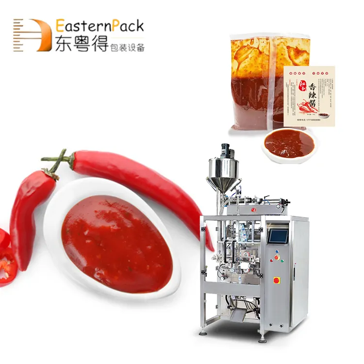 Voll automatische Tauch sauce Made Multi Press Horizontal Packaging Liquid Packing Machine