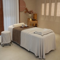 Ensemble de draps de table de massage blancs, plus épais, doux et résistants aux taches, draps et housses de massage