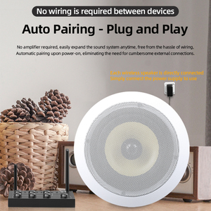 Sistema <span class=keywords><strong>de</strong></span> Altavoces Inalámbricos Bluetooth para Techo, para el Hogar, Sala <span class=keywords><strong>de</strong></span> Estar, Tienda, Restaurante - Product Image 2