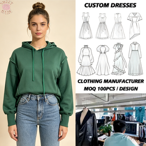 Sudadera con capucha de color sólido para mujer, con borde sin rematar, manga larga, hombros caídos, para primavera y otoño - Product Image 1