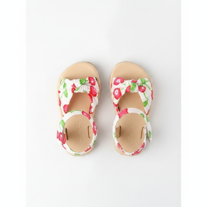 Sandales plates respirantes de style coréen OZKIZ F02 pour filles, à bout ouvert, motif floral, été, 2-7 ans, vente en gros, mode enfantine - Product Image 2