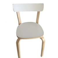 Chaise de salle à manger en bois ergonomique moderne, chaise en contreplaqué confortable pour la maison, l'école, le restaurant, le café, mobilier de salle à manger polyvalent