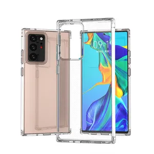Note 20 Ultra Phone Case Clear, Shockproof 4 Corners Protection Soft TPU Hybrid Hard PC Cover For Samsung Galaxy Note 20 Ultra