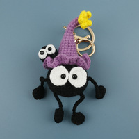 Peluche au crochet faite à la main, décoration mignonne pour Halloween, jouet en peluche Kawaii, cadeau d'Halloween, cadeau pour enfants