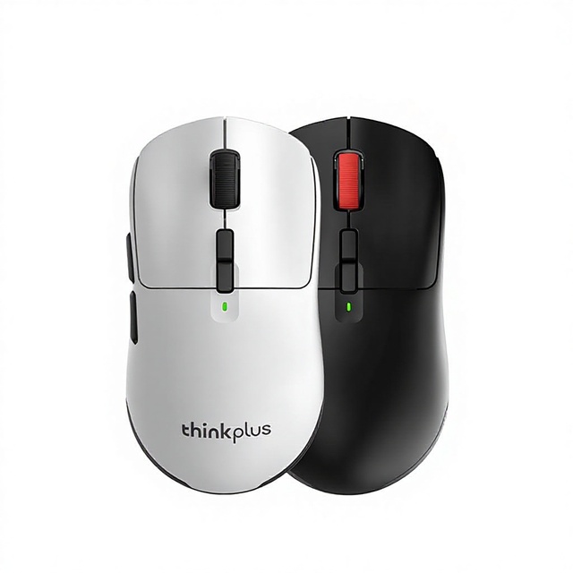 Thinkplus T60 Pro Wireless 60g Lightweight Rechargeable Ergonomic Programmable Both-Handed Gaming Mouse 1K Report Rate 6 DPI