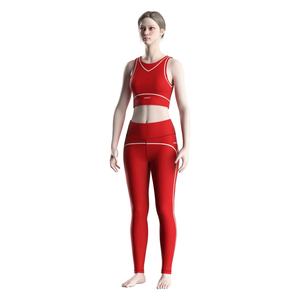 Conjunto Deportivo Minimalista para Mujer, Top Corto sin Mangas Elástico y Ligero y Leggings para Gimnasio - Product Image 5