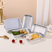 Conteneur en aluminium de qualité supérieure de 500 ml, 175*100*40 mm, jetable, pour l'emballage alimentaire, avec couvercle, en aluminium aviation blanc enduit