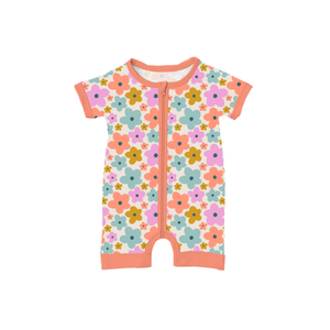 Nouvelle Arrivée Combinaison Courte d'Été Personnalisée pour Bébé en Bambou avec Fermeture Éclair – Pyjama Court Zippy en Bambou - Product Image 4