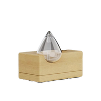 Diffuseur d'huiles essentielles portable USB sans eau, en bois et verre, pour table, avec étui de voyage, rechargeable, pour la maison, les voyages, cadeau