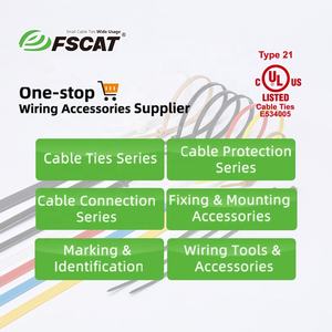 FSCAT中国供应商定制工业塑料尼龙66扎带2.5x300毫米散装拉链塑料扎带工厂 - Product Image 4