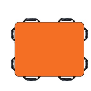 Camilla de Emergencia Plegable Naranja de 120cm x 100cm para Uso Doméstico y Asistencia en Escaleras - Product Image 1