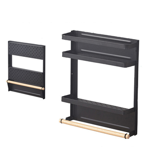 Estante <span class=keywords><strong>de</strong></span> Especias Magnético <span class=keywords><strong>de</strong></span> Tres Niveles, Plegable, Portátil, <span class=keywords><strong>de</strong></span> Acero al Carbono, para Montar en la Pared, Organización <span class=keywords><strong>de</strong></span> Almacenamiento para Cocina, Ahorro <span class=keywords><strong>de</strong></span> Espacio en el Refrigerador - Product Image 1