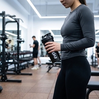 Bouteille shaker protéinée personnalisée avec logo, 28 oz, grande capacité, anti-fuite, pour marques de fitness, vente en gros