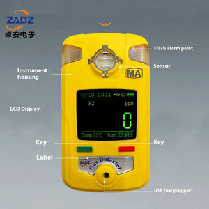 औद्योगिक विस्फोटक जहरीले सीमित स्थान H2 हाइड्रोजन पोर्टेबल एकल गैस मॉनिटर - Product Image 3