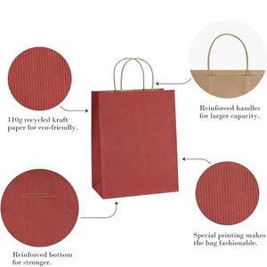 Sac en papier kraft durable pour l'emballage quotidien, style personnalisé, répond aux exigences générales d'emballage pour la maison et la vente au détail - Product Image 3