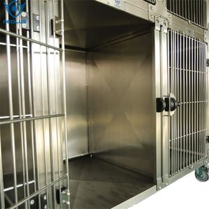 Veteriner köpek kafesi ağır cam kulübesi paslanmaz Steiless çelik kafes kuşlar - Product Image 4