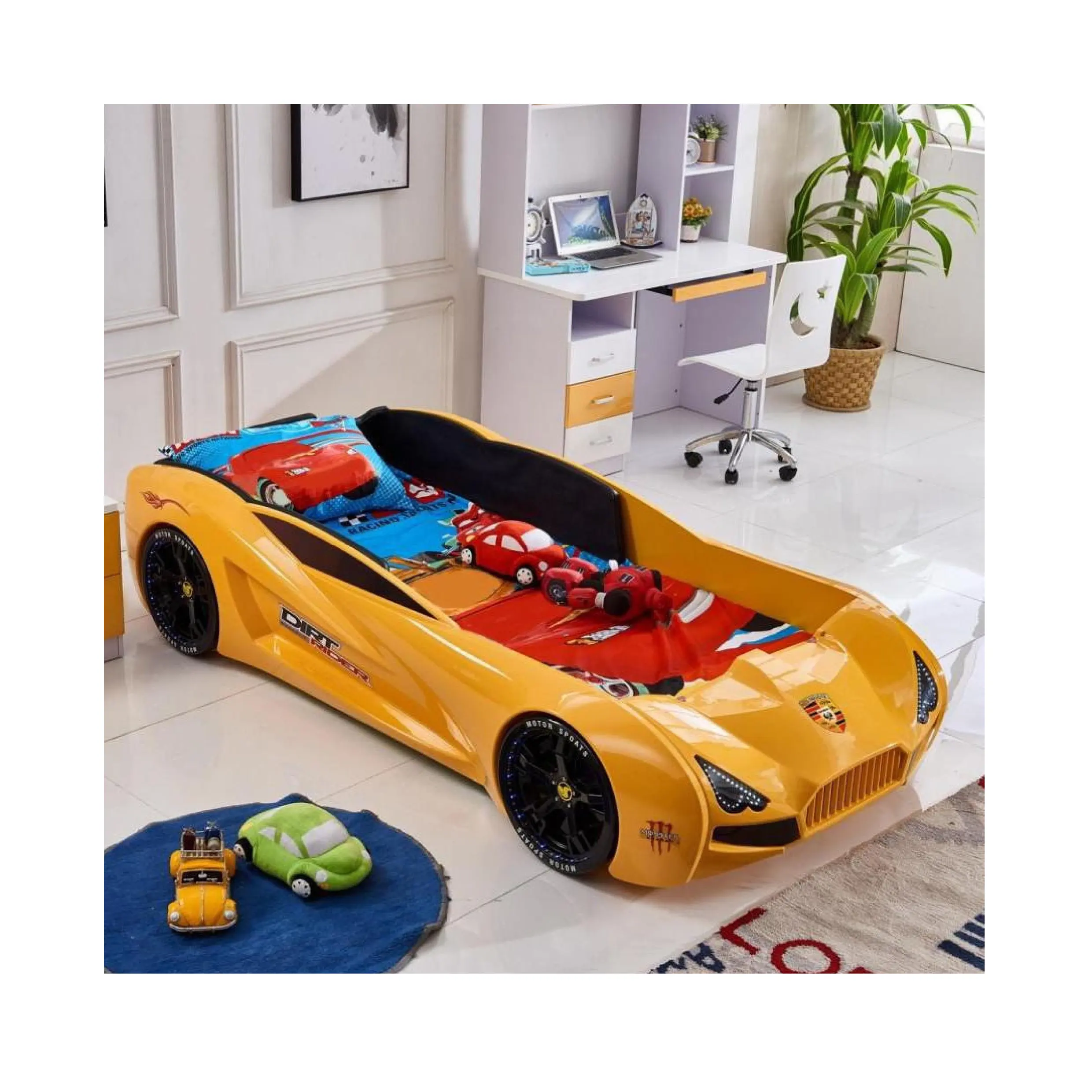 Letto per auto da corsa King Size di fascia alta letto per auto da corsa Queen Size mobili per camera da letto per bambini