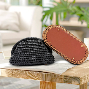 Filato in Pelle Metallizzata 100% Fatto <span class=keywords><strong>a</strong></span> <span class=keywords><strong>Mano</strong></span> per Borse all'<span class=keywords><strong>Uncinetto</strong></span> Filato in Poliestere Borse all'<span class=keywords><strong>Uncinetto</strong></span> Pochette di Lusso da Donna - Product Image 3