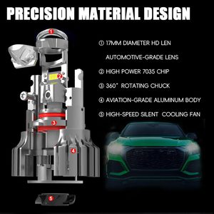 <span class=keywords><strong>Prix</strong></span> de gros 9005 Mini projecteur LED pour voiture à lentille haute puissance 55w 6000lm 9006 H7 H8 H11 Projecteur de phare à lentille - Product Image 5