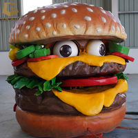 SGAI45 Décoration de restaurant d'intérieur Modèle animatronique Zigong Usine Hamburger simulé personnalisé