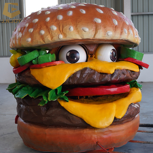 SGAI45 interior restaurante decoración Animatronic modelo Zigong fábrica personalizada hamburguesa simulada - Product Image 3
