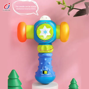 Chengji marteau son jouet multi sensoriel dessin animé éducatif bébé en plastique lumière marteau jouet - Product Image 3