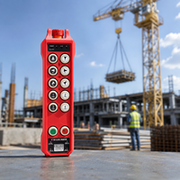 Télécommande de grue à 200 canaux ultra-étroits avec récepteur à indicateur transparent pour la maintenance sur site