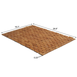 للبيع بالجملة حصيرة حمام كبيرة جدًا من الخيزران حصيرة طاولة مضادة للانزلاق للحمامات - Product Image 1