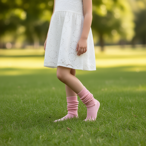 Chaussettes montantes en coton rose DB Kids Scrunch pour enfants de 3 à 5 ans, style décontracté, pour usage quotidien - Product Image 2