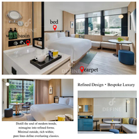 Fournisseur d'usine : Ensembles de mobilier de chambre d'hôtel modernes sur mesure en bois, mobilier complet pour hôtels et projets de rénovation d'appartements hôteliers