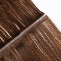 Nouvelles extensions de cheveux Remy, tissage papillon à double languette avec trous, qualité 12A, cuticules entièrement alignées, tissage papillon injecté des deux côtés