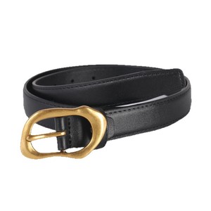 Genuine Leather Tiyo Casual Durable Black <b>Cow</b> Hide D-ring Alloy Buckle Rectangular Solid Pattern Belt - Product Image 5