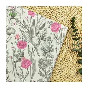 Beliebtes Design Blumen druck Liberty Woven Baumwolle Popel ine Stoff für Kleidungs stück