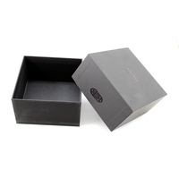 Boîte cadeau en carton rigide noir mat écologique avec logo personnalisé, impression UV sélective, pour bijoux, montres et cosmétiques – Meilleures ventes