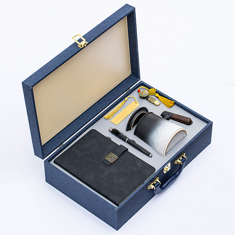 Ensemble de 5 pièces : tasse de bureau, clé USB [dégradé noir et blanc]