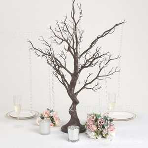 ट्री वेडिंग टेबल सेंटरपीस वेडिंग डेकोरेशन कृत्रिम रेज़िन ट्री मंज़ानिटा गोल्ड/ब्राउन/स्लिवर ग्रे वेडिंग डेकोरेशन - Product Image 3