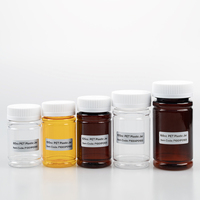 Bouteille pharmaceutique en PET givré argenté de haute qualité 120cc avec bouchon à vis pour pilules et capsules