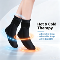 Chaussette de thérapie chaud-froid réglable pour la cheville, manchon de compression réfrigérant portable pour soulager la douleur au pied, les gonflements, les entorses et la récupération